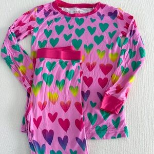 Little Sleepies heart loungewear 💜🩷💚💙